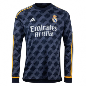 Real Madrid Away Long Sleeve Jersey 23/24 (Customizable)